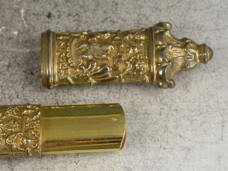 Fine Early 20th Century Cased French Silver Gilt Sewing Etui 4