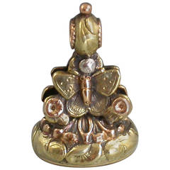 19th Century Three Color Gold Butterfly Fob Seal