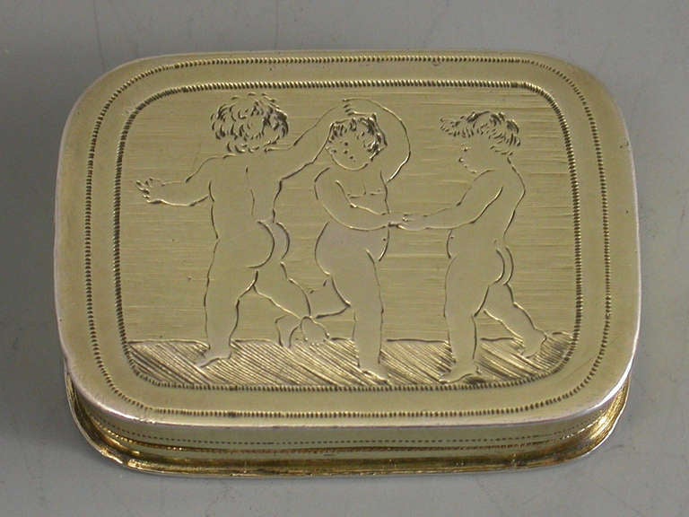 Rare George III 'Three Graces' Vinaigrette Peace of Amiens