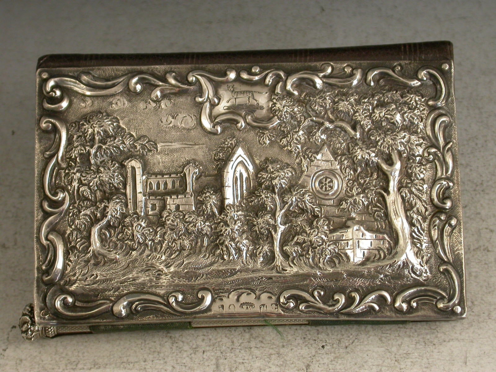 Rare Victorian Silver 'Dryburgh Abbey & Abbotsford House' Aide Memoire 
