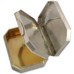 George III Scottish Silver Hidden Compartment Snuff Box