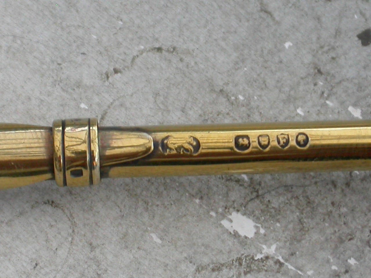 Victorian Cased Silver Gilt Prize Quill Pen 4