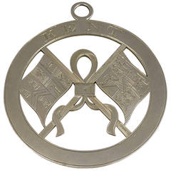 Victorian Silver Gilt, Masonic Badge or Medal, Engraved 'Kent'