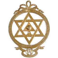 Antique Rare George III Masonic Silver Gilt Royal Arch Chapter Jewel