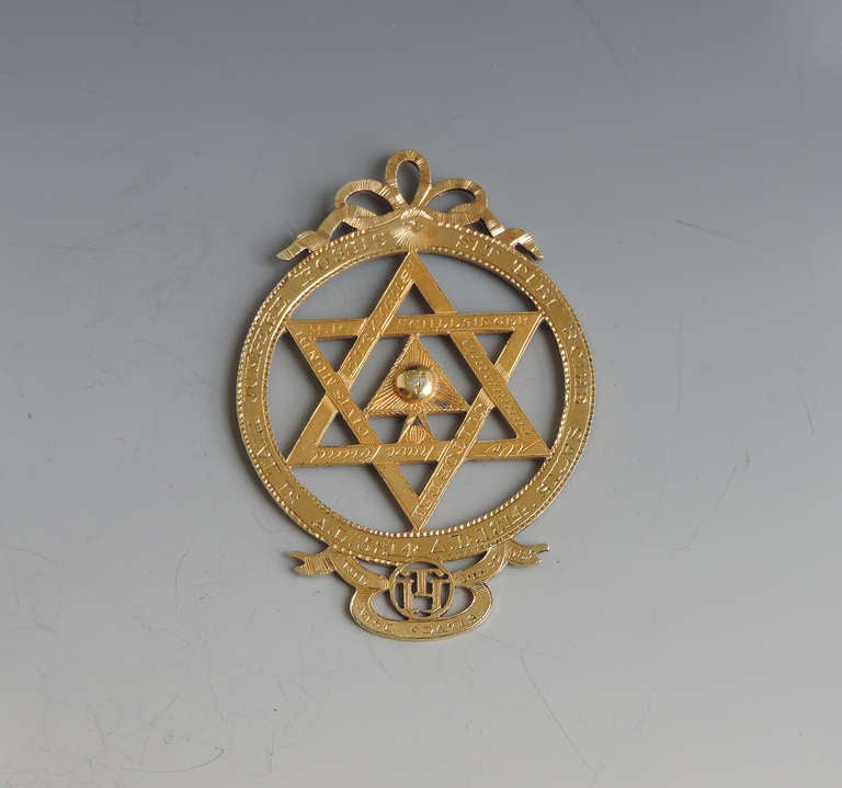 Rare George III Masonic Silver Gilt Royal Arch Chapter Jewel 3