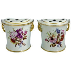 Pair of Davenport Bough Pots and Covers