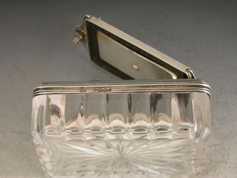 George IV Silver Mounted Glass Inkwell 'Marquis of Northampton'  4