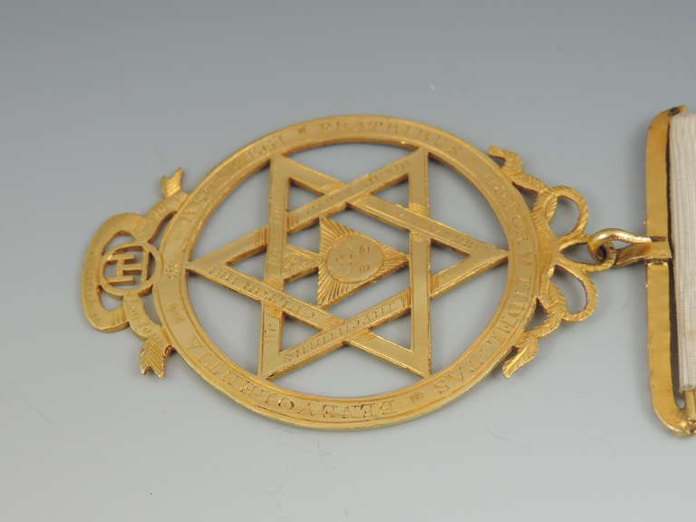 Rare Early 19th Century Masonic Gold Royal Arch Chapter Jewel 1