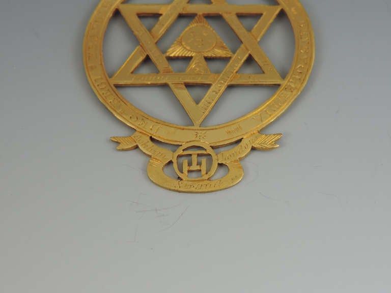 Rare Early 19th Century Masonic Gold Royal Arch Chapter Jewel 2