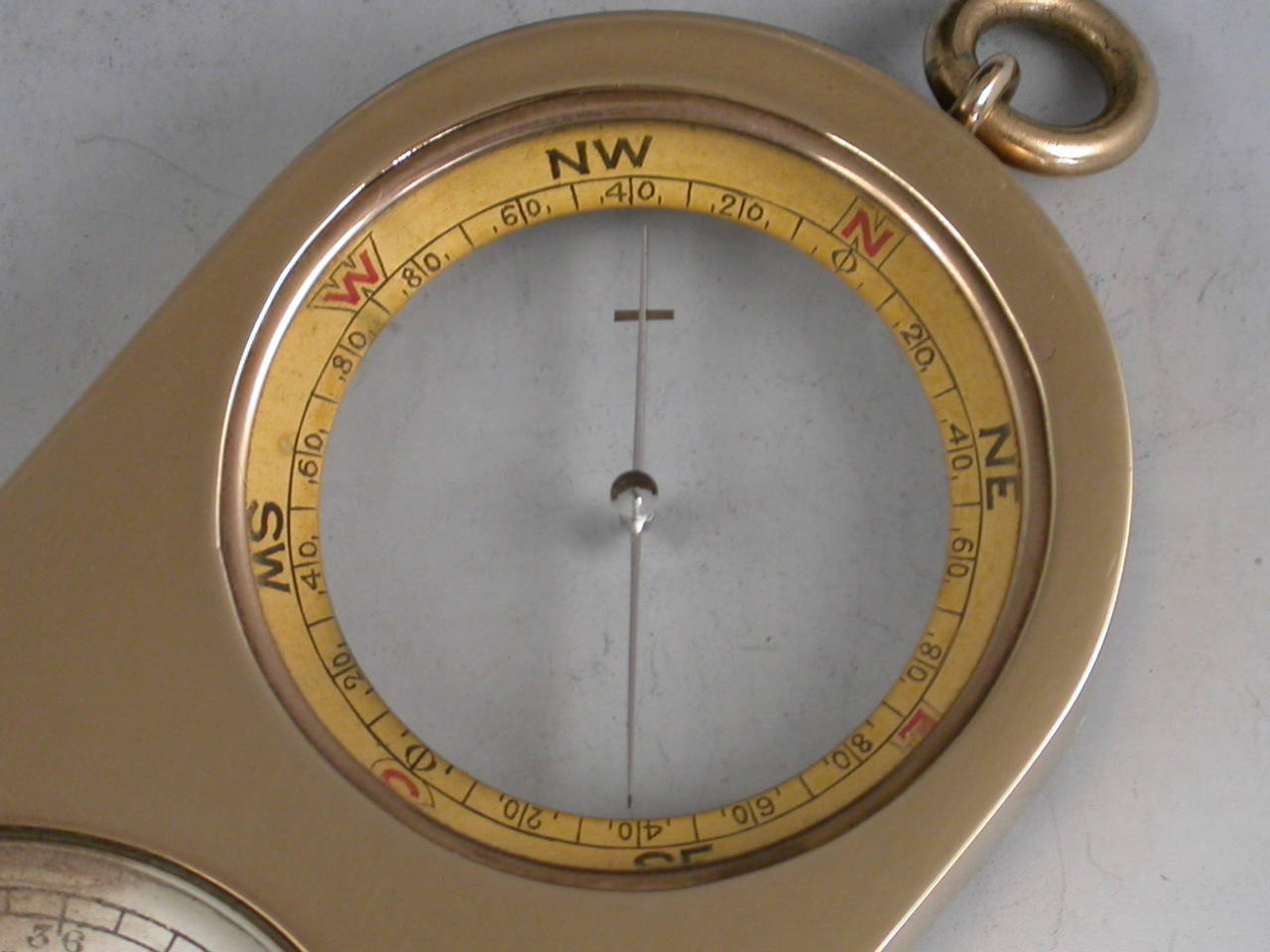 Edwardian Cased Nine-Karat Gold Opisometer or Compass or Map Measuring Tool 2