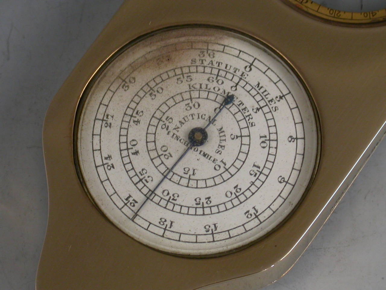 Edwardian Cased Nine-Karat Gold Opisometer or Compass or Map Measuring Tool 3