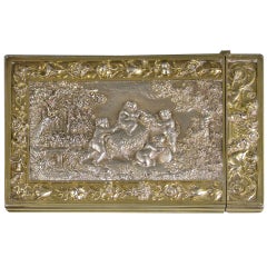 Victorian Parcel-Gilt Electrotype Card Case 