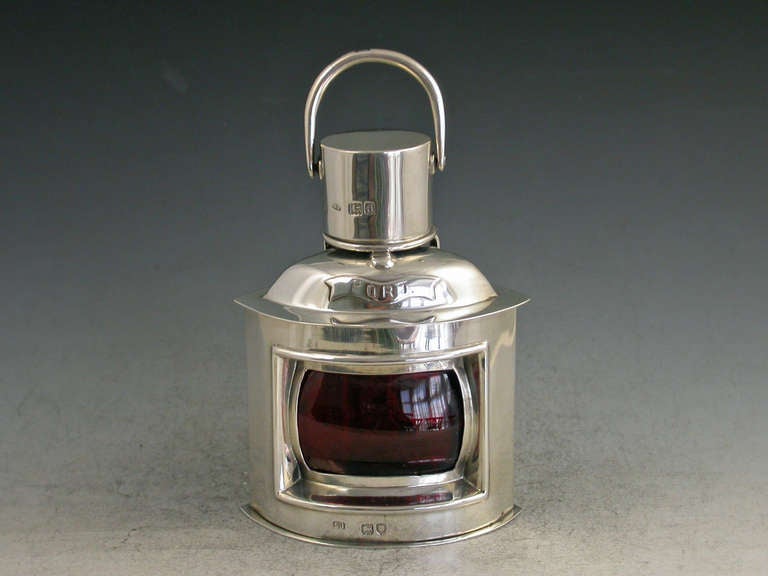 A good Victorian novelty silver Inkwell made in the form of a 