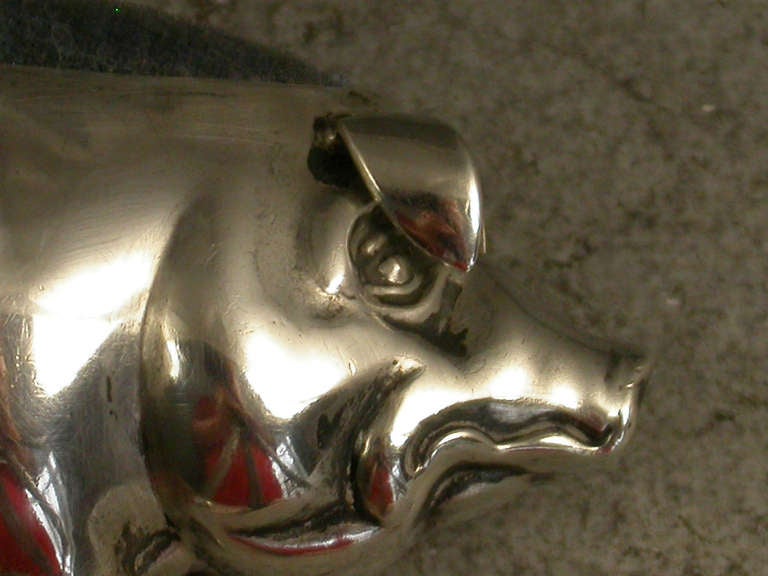 Edwardian Novelty Antique Silver 'Pig' Pin Cushion 1