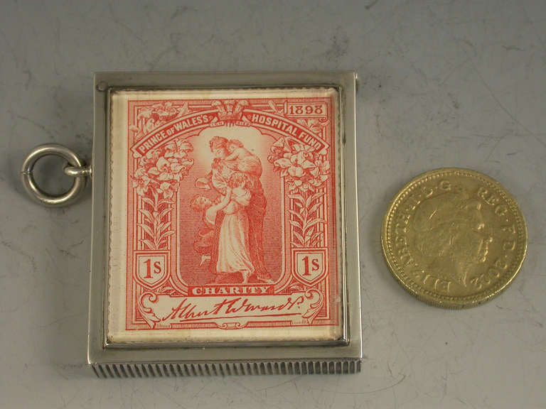 Large Victorian Prince of Wales's Hospital Fund Stamp Vesta Case 3
