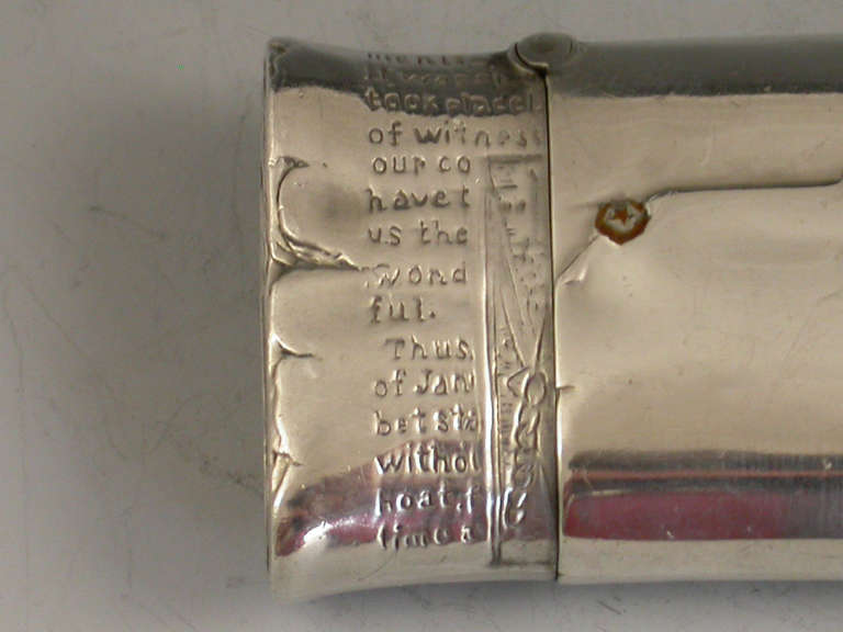 Sterling Silver and Enamel Vesta Case, 19th Century 2