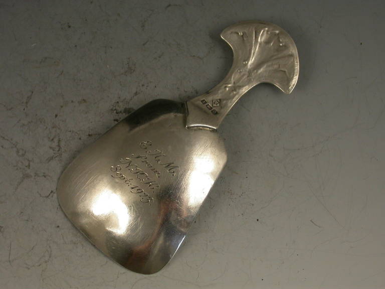 Early 20th Century Arts & Crafts Silver Caddy Spoon 1