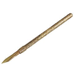 Mabies Patent 14ct Gold Combination Extending Pen & Propelling Pencil