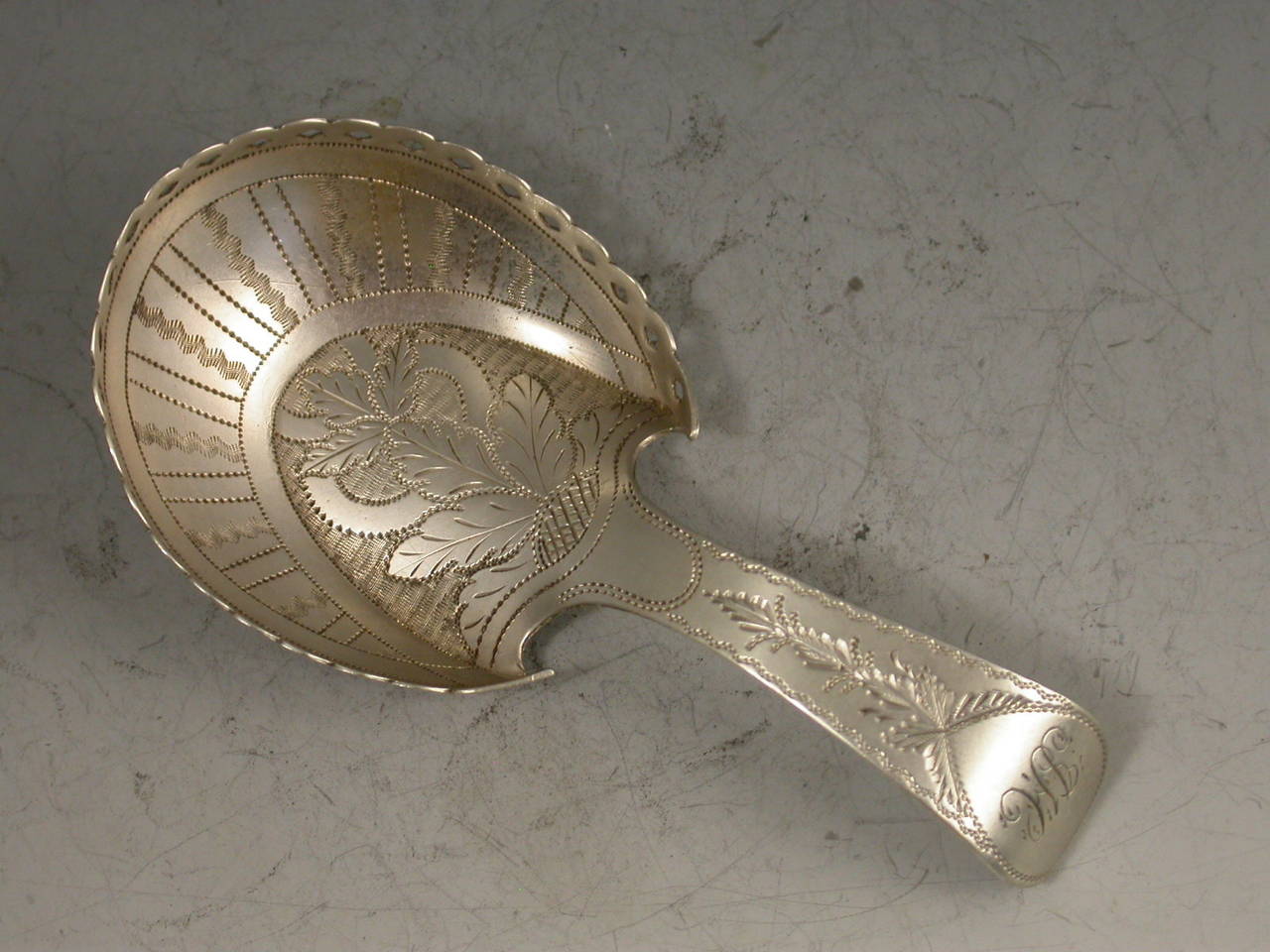 George III Antique Silver Pastern Hoof Caddy Spoon