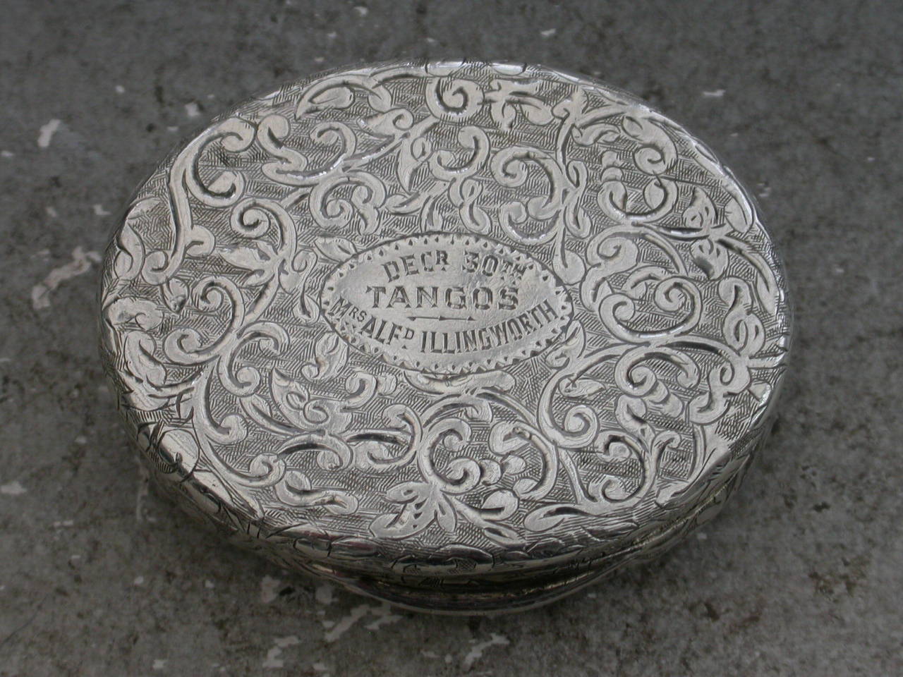 Late 19th Century Victorian Silver High Relief Vinaigrette from Shakespeare's 'As You Like It'