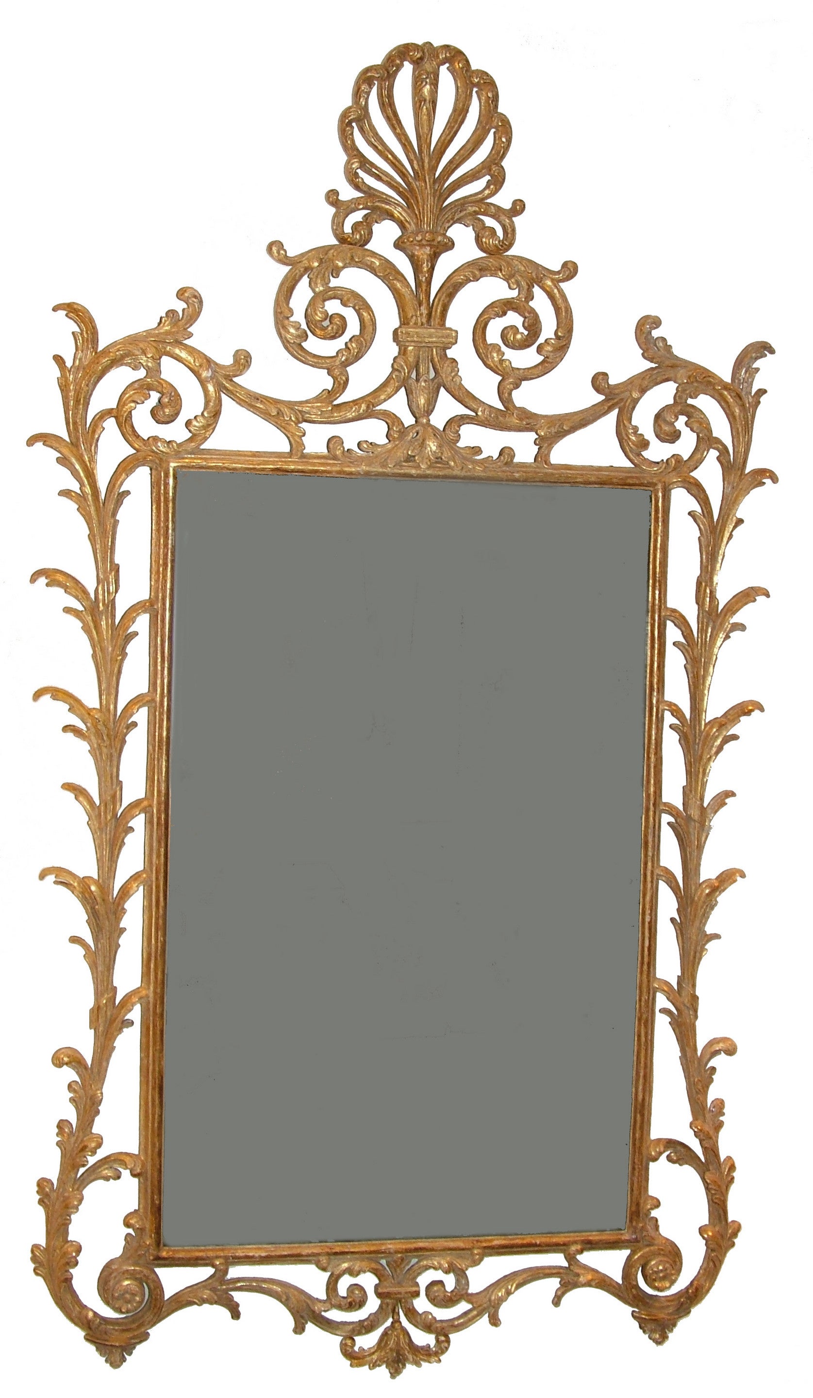George III Giltwood Mirror in the Manner of Linnell For Sale