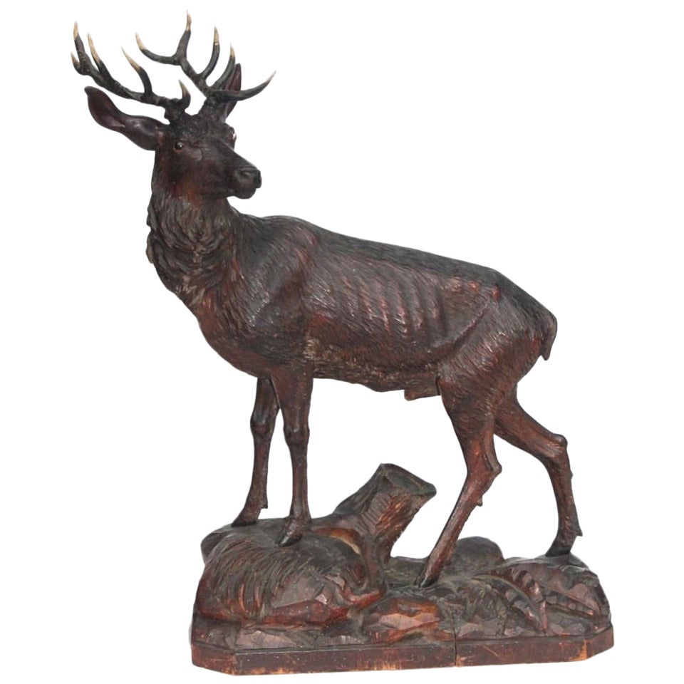 Fine Late 19th Century Black Forest Stag