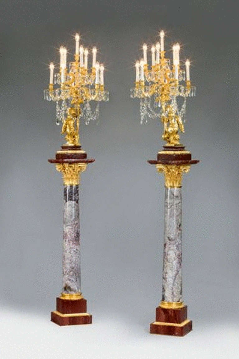 Napoleon III gilt Candelabra