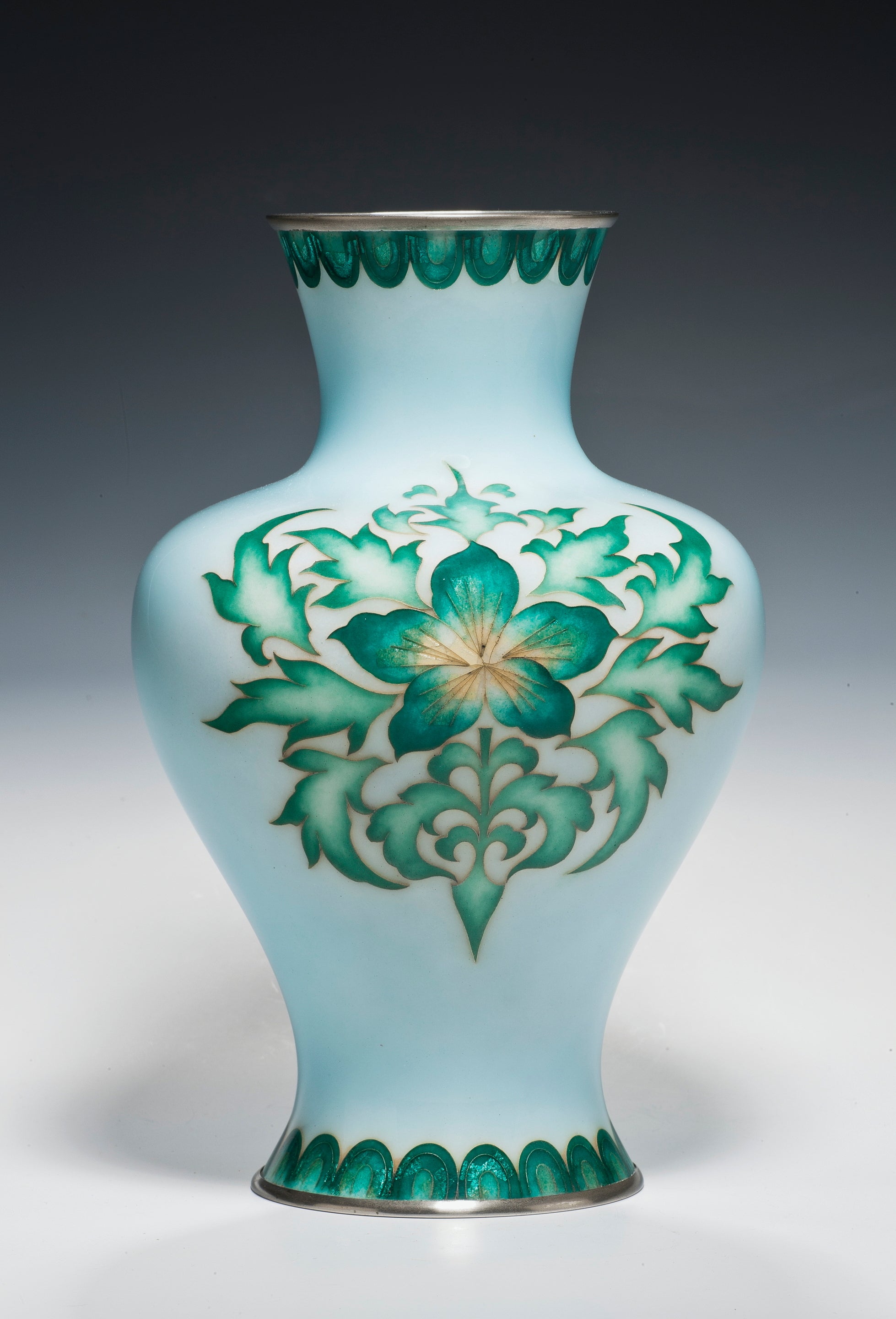 Japanische japanische Cloisonné-Vase von Tamura 