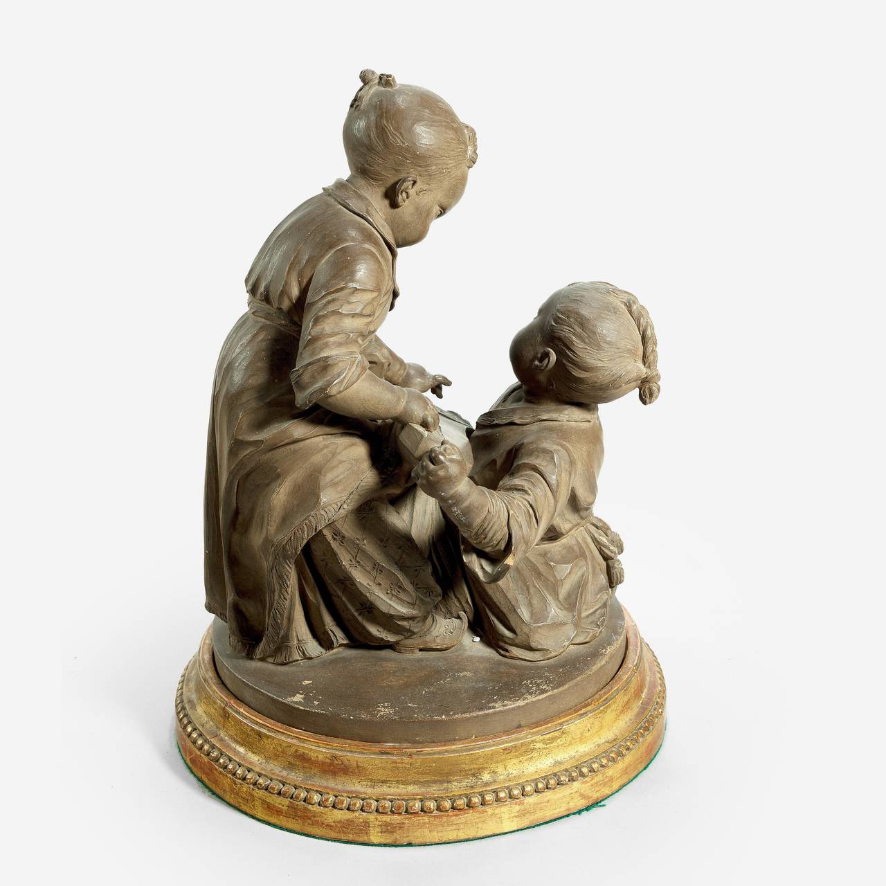 French 19th Century Terracotta Orientalist Group