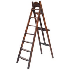 Late Victorian 'Hampton's Patent, ' Artist's Easel or Library Ladder