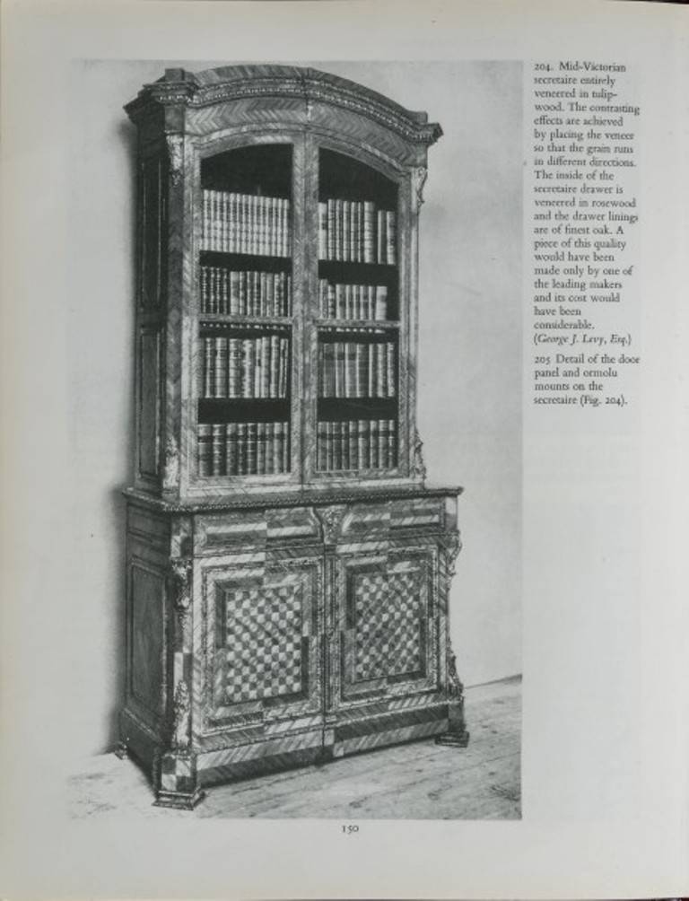 19th Century Outstanding Tulipwood Bureau Bookcase