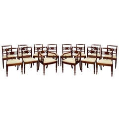 Regency mahogany dining chairs