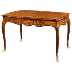 Rosewood and marquetry writing table 8