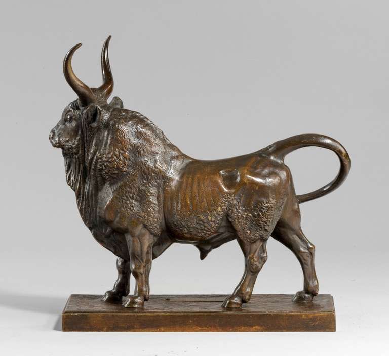 Bronze Bull In Excellent Condition In Lymington, Hampshire