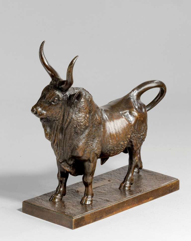 19th Century Bronze Bull