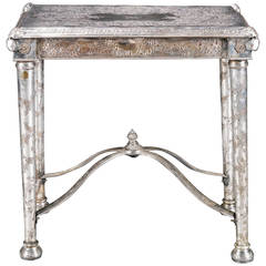 Anglo-Indian Silver Plated 19th Century Centre Table
