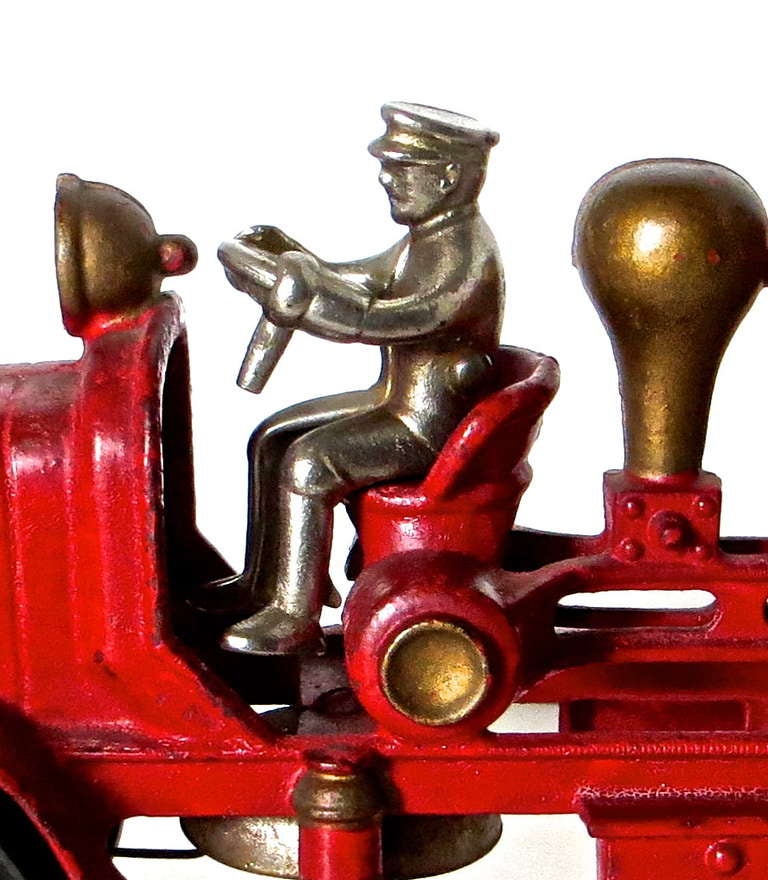 American Toy Cast Iron Hubley Fire Engine, circa 1930