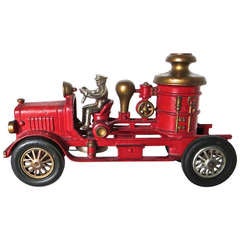 Toy Cast Iron Hubley Fire Engine, circa 1930