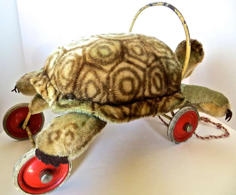 steiff tortoise with rubber shell