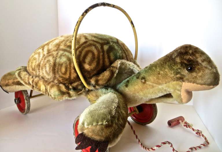 Folk Art Rare Steiff Turtle 
