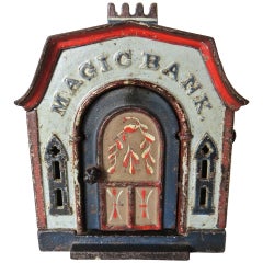Antique Mechanical Bank "Magic Bank, " circa 1876