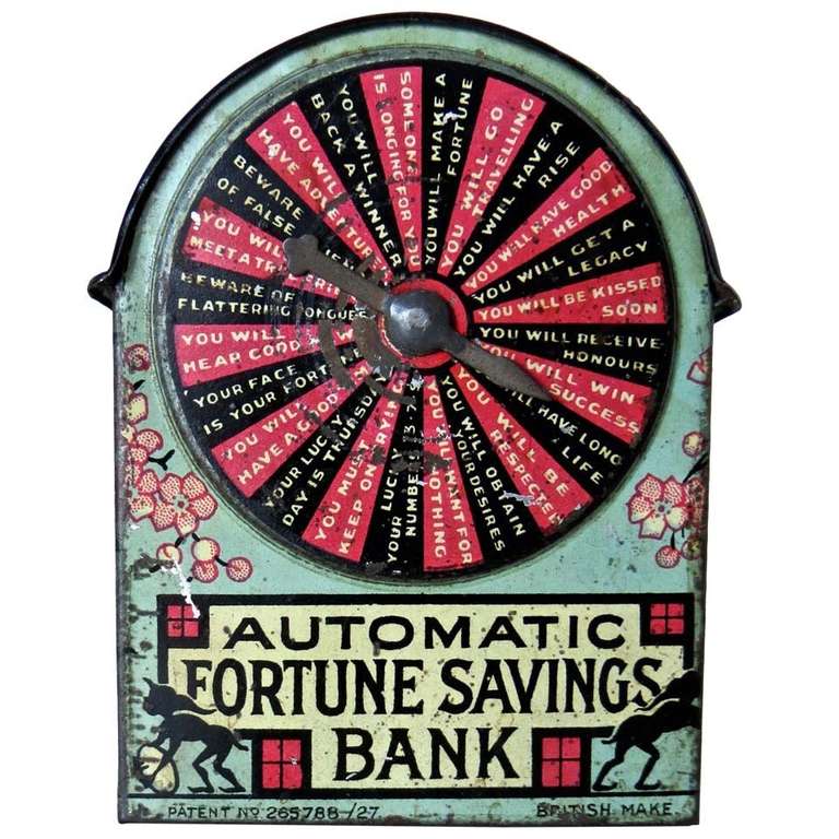 "Automatic Fortune Savings Bank" Mechanical Bank, circa 1926 For Sale