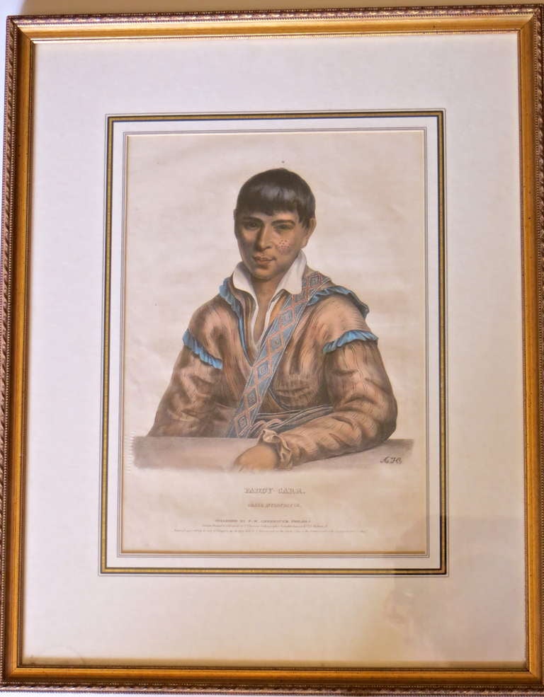 American Mckenny and Hall Hand-Painted Lithograph 