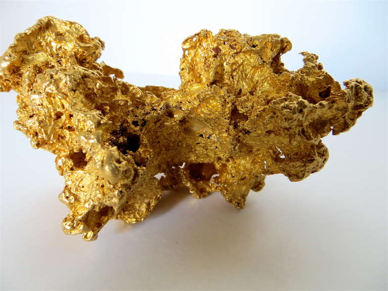 Large Prehistoric Gold Nugget 18.8 Troy Ounces (Mined in 2000) In Excellent Condition In Incline Village, NV