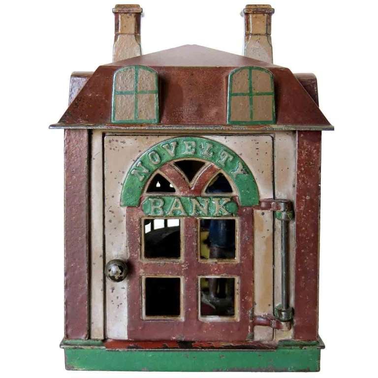Mechanical Bank "Novelty Bank", circa 1873 For Sale at 1stdibs