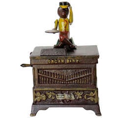 Antique Mechanical Bank "Organ Bank, Medium, " circa 1881