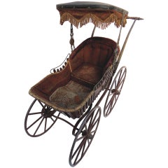 19th Century Victorian Fancy Baby Carriage, circa 1878