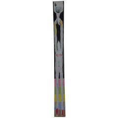 Ronn Jaffe's Iconic Mini Totem Painting from the Holloman Mythology Series 2