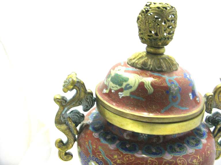 chinese cloisonne censer