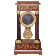 Tycoon's circa 1838 French Empire Portico Mantel Clock-Provenance